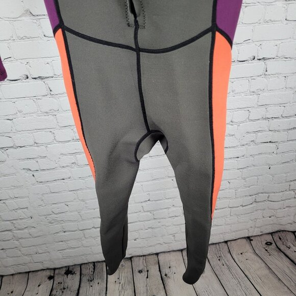 Dive & Sail Multicolor Colorblock Zipped Long Sleeve Wetsuit Kids Size XXL - Picture 8 of 9